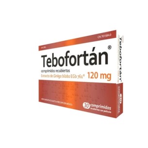 TEBOFORTAN 120MG, 30 COMPRIMIDOS RECUBIERTOS CON PELÍCULA