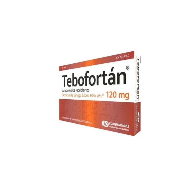 TEBOFORTAN 120MG, 30 COMPRIMIDOS RECUBIERTOS CON PELÍCULA