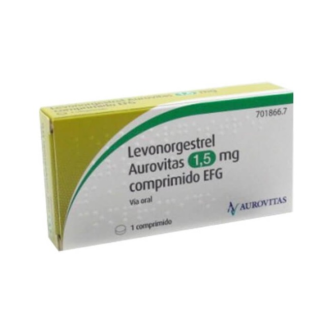 Levonorgestrel Aurovitas 1,5Mg, 1 Comprimido Efg