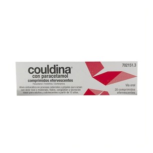 Couldina con Paracetamol 20 Comprimidos Efervescentes