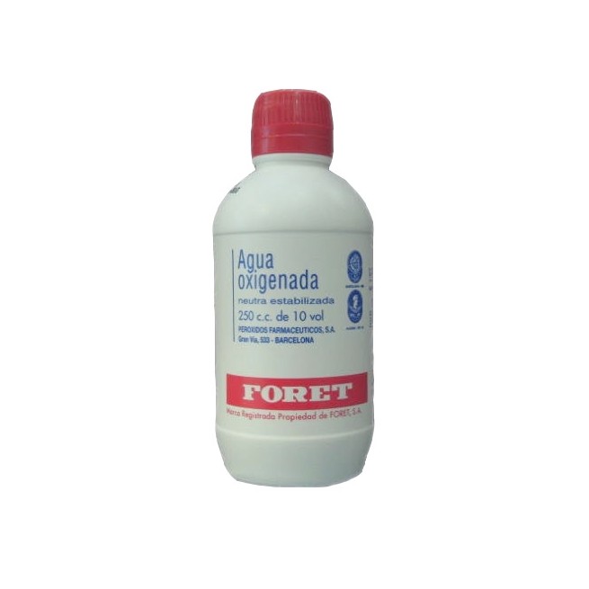 Agua Oxigenada Foret 10 Volumenes Solucion Topica 250 ml