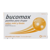 Bucomax 24 Pastillas Para Chupar Miel y Limon
