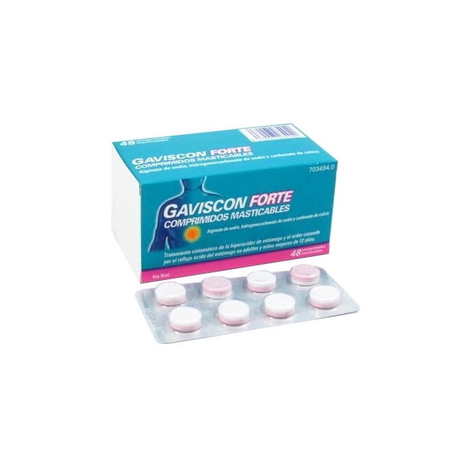 Gaviscon Forte, 48 Comprimidos Masticables