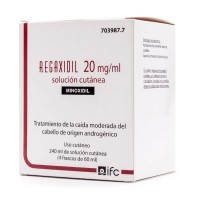 REGAXIDIL 20MG/ML SOLUCIÓN CUTÁNEA, 240ML (4 FRASCOS DE 60ML)