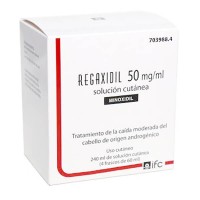 Regaxidil 50MG/ML Solución Cutánea, 4 Frascos de 60ML