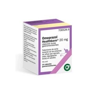 Omeprazol Healthkern 20Mg, Frasco Cápsulas Duras Gastrorresistentes - (14Cáps)