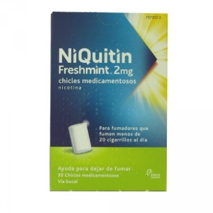 Niquitin Freshmint 2 Mg,  30 Chicles Medicamentosos - (Blister Al/Pvc/Pvdc)