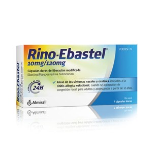 RINO EBASTEL 10/120 MG 7 CAPSULAS