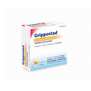 GRIPPOSTAD CON PARACETAMOL/CAFEINA CAPSULAS DURAS, 24 CÁPSULAS