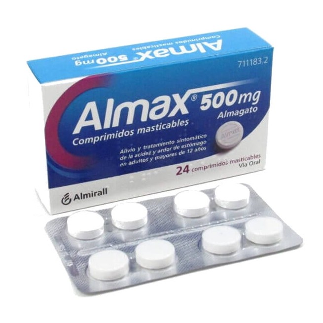 Almax 500Mg, 24 Comprimidos Masticables