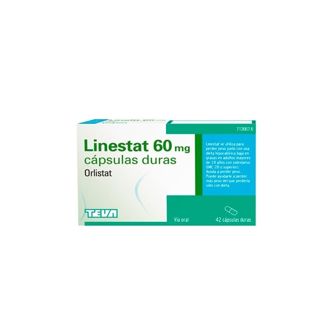 LINESTAT 60 MG, 42 CÁPSULAS DURAS