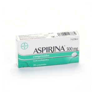 Aspirina 500 Mg 20 Comprimidos
