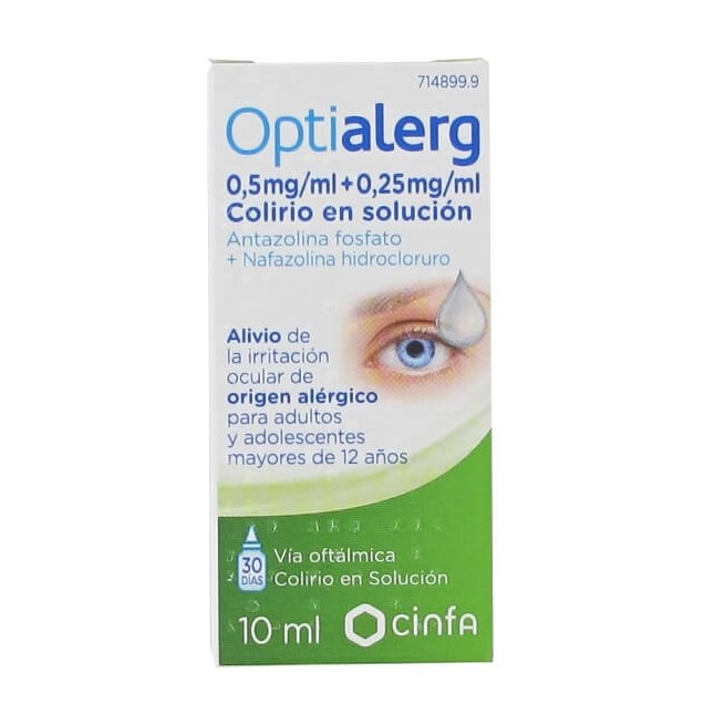 Optialerg 5 Mg/Ml + 0,25 Mg/Ml Frasco de Colirio En Solución - (10 ml)