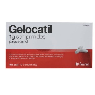 Gelocatil 1G, 10 Comprimidos