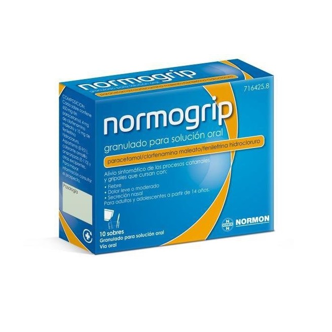 Normogrip Granulado Para Solución Oral - (10Sobres)