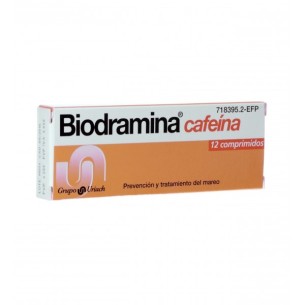BIODRAMINA CAFEINA 12 COMPRIMIDOS