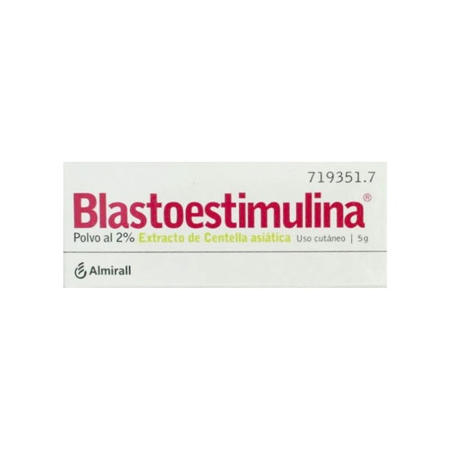 Blastoestimulina 2% Polvo Cutaneo, 1 Frasco de 5G