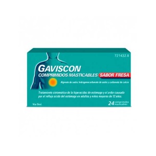 Gaviscon Comprimidos Masticables Sabor Fresa, 24 Comprimidos