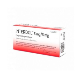 INTERDOL 5MG/5MG, 20 COMPRIMIDOS PARA CHUPAR