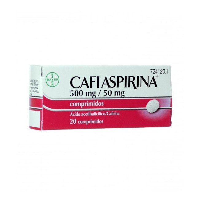 Cafiaspirina 500/50 Mg 20 Comprimidos