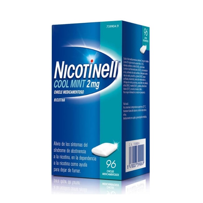 Nicotinell Cool Mint 2Mg, 96 Chicles Medicamentoso