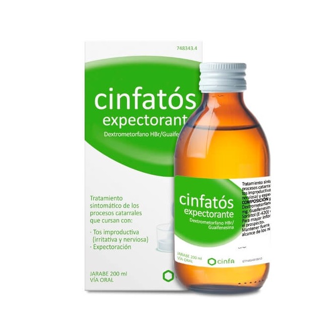 CINFATOS EXPECTORANTE 2/10 MG/ML JARABE 200 ML