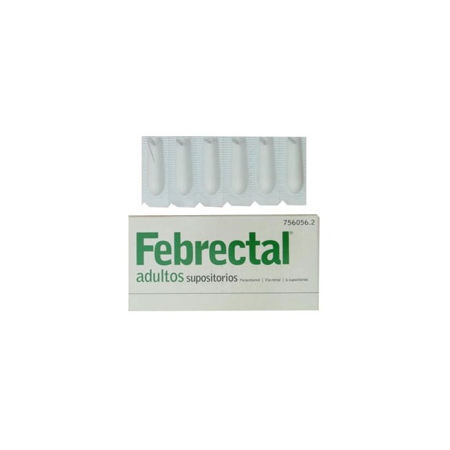 Febrectal Adultos 600 Mg 6 Supositorios