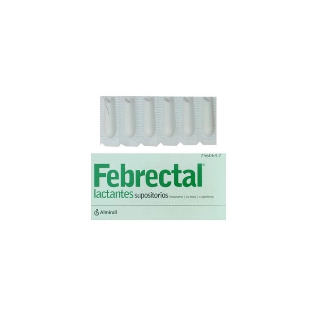 Febrectal Lactantes 150 Mg 6 Supositorios