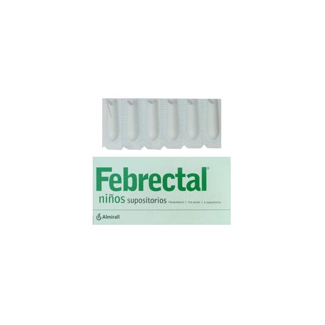 Febrectal Infantil 300 Mg 6 Supositorios