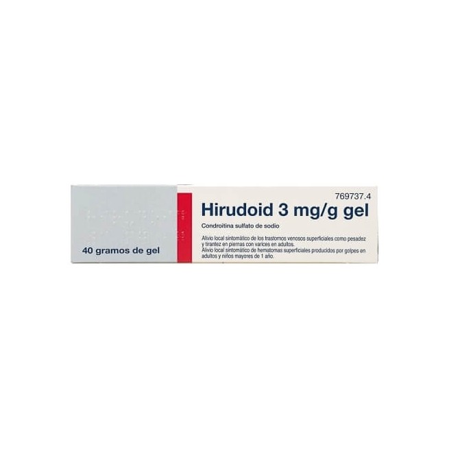 HIRUDOID 3MG/G GEL, 1 TUBO DE 40G