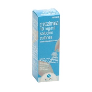Cristalmina 10Mg/Ml Solución Cutánea, 1 Frasco de 25Ml