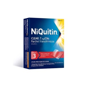 NIQUITIN CLEAR 7 MG/24H PARCHES TRANSDÉRMICOS , 14 PARCHES