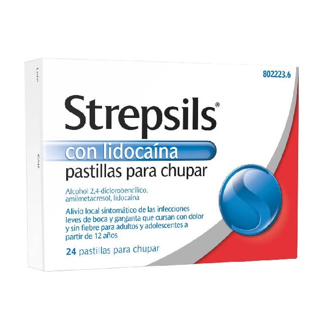 Strepsils Lidocaina 24 Pastillas Para Chupar