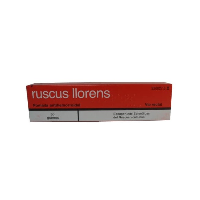 Ruscus Llorens Pomada Rectal, 1 Tubo de 30G