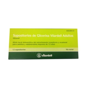 Supositorios Glicerina Vilardell Adultos 12 Supo