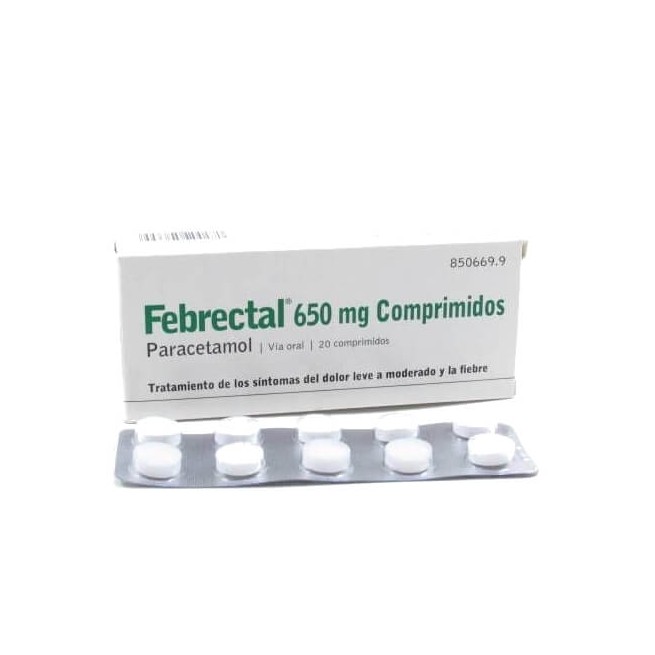 Febrectal 650 Mg , 20 Comprimidos