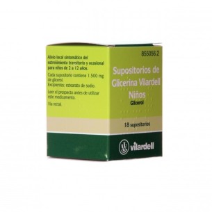 Supositorios Glicerina Vilardell Infantil 1.58 G
