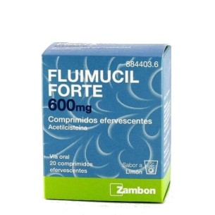 Fluimucil Forte 600 Mg Comprimidos Efervescentes, 20 Comprimidos