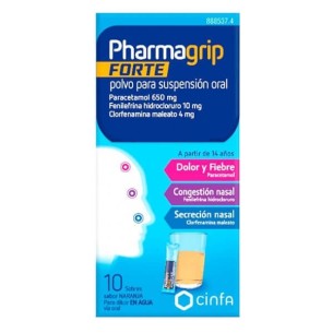 Pharmagrip Forte Polvo Para Suspensión Oral, 10 Sobres