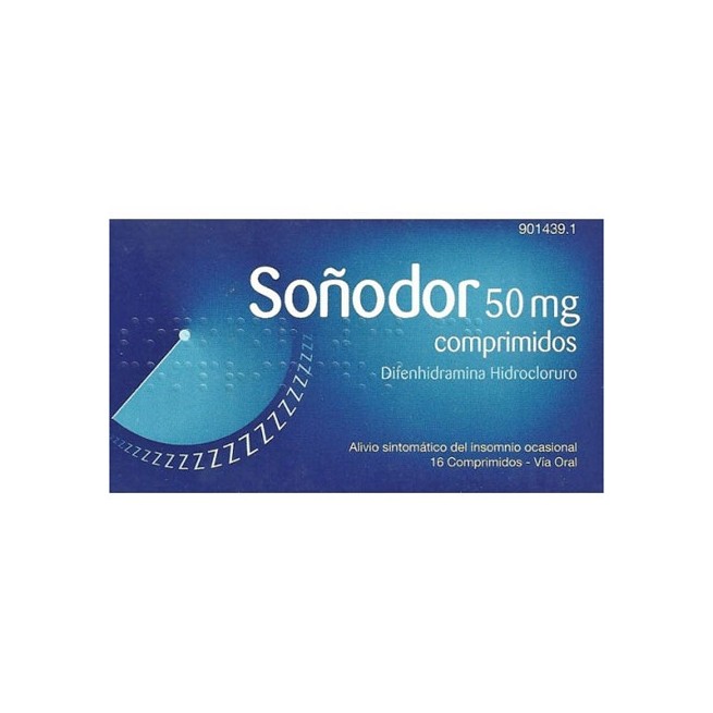 Soñodor 50 Mg 16 Comprimidos