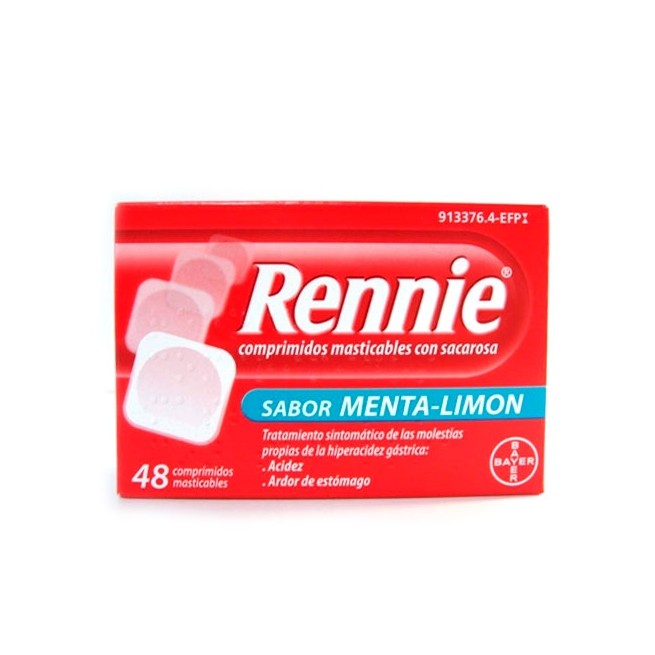 Rennie 48 Comprimidos Masticables C/ Sacarosa