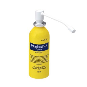 HURRICAINE SPRAY 200MG/ML SOLUCIÓN PARA PULVERIZACIÓN BUCAL, 1 FRASCO DE 60ML