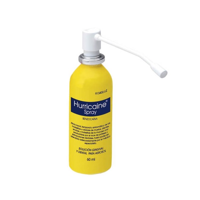 HURRICAINE SPRAY 200MG/ML SOLUCIÓN PARA PULVERIZACIÓN BUCAL, 1 FRASCO DE 60ML