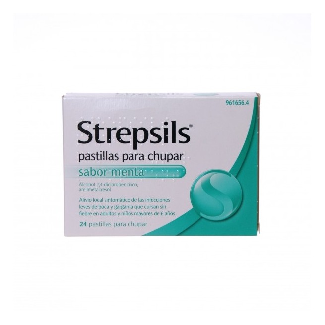 Strepsils 24 Pastillas Para Chupar Menta