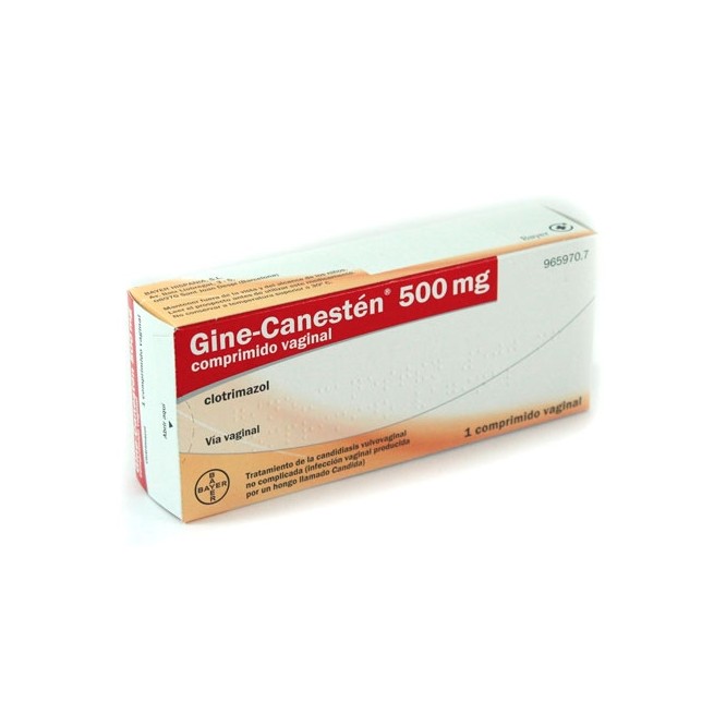 GINE CANESTEN 500 MG 1 COMPRIMIDO VAGINAL