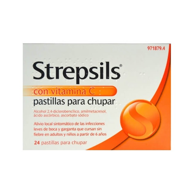 Strepsils con Vitamina C, 24 Pastillas Para Chupar