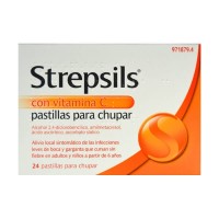 Strepsils con Vitamina C, 24 Pastillas Para Chupar