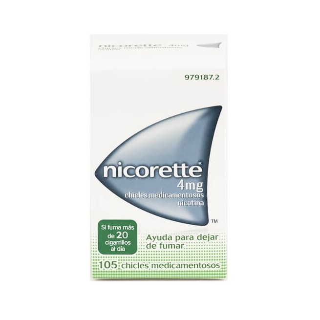 Nicorette 4Mg, 105 Chicles Medicamentosos