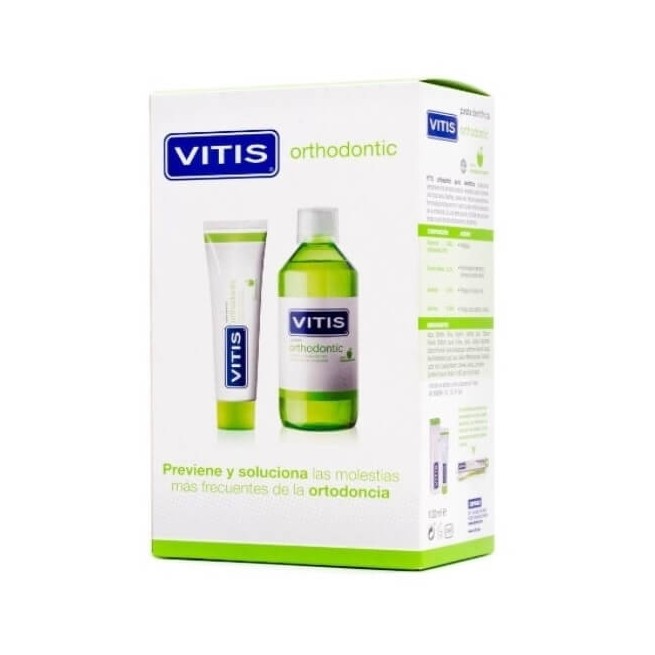 COMPRAR VITIS ORTHODONTIC PASTA DENTIFRICA 100 ML + COLUTORIO 500 ML