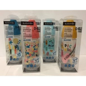COMPRAR SUAVINEX BIBERON TETINA SILICONA T1M 0 A 6 MESES 270 ML